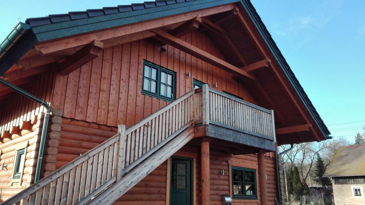 Blockhaus - Ferienwohnung Sunrise Аугустусбург Экстерьер фото